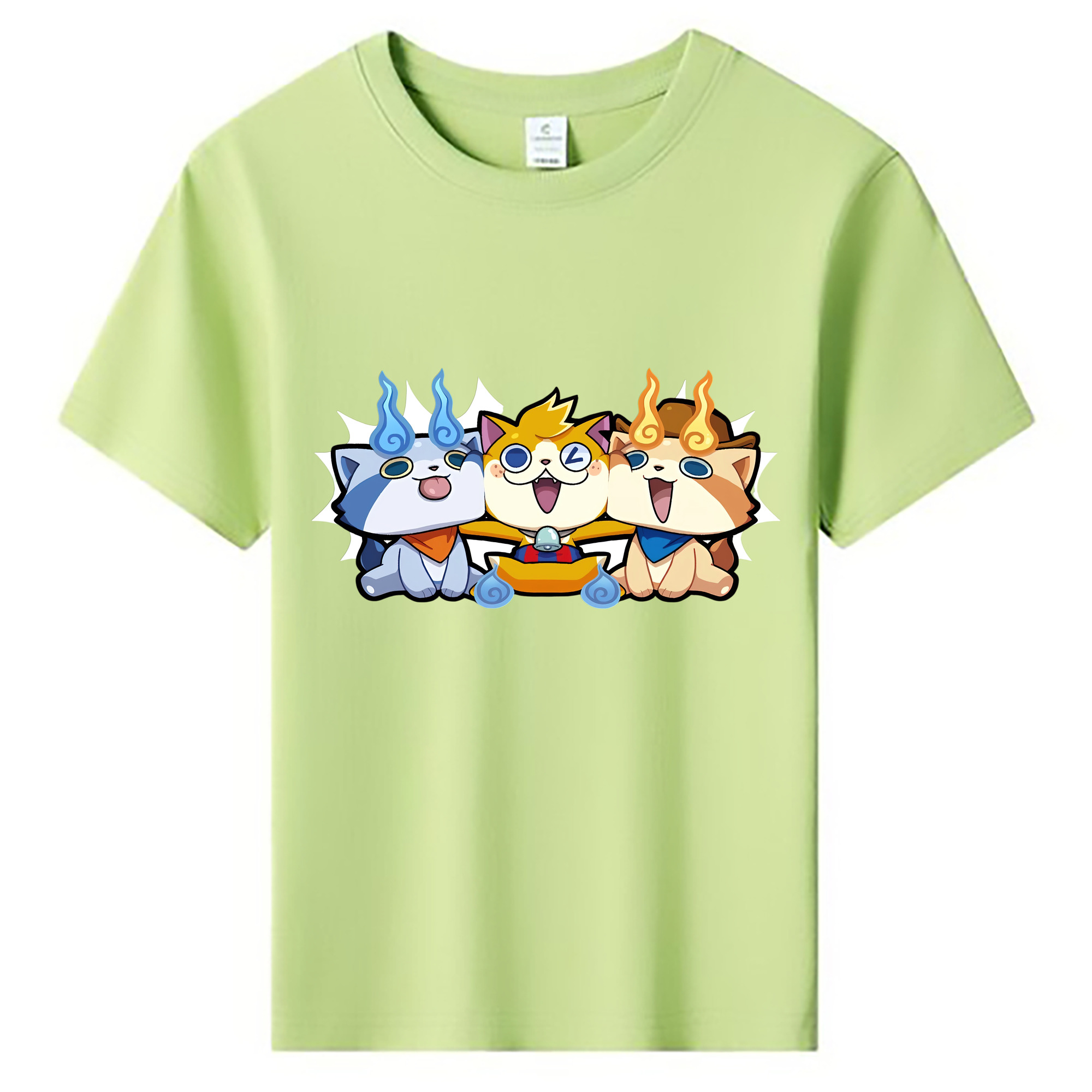 （画像用） 妖怪ウォッチ Yo-kai Watch 綿100％キッズTシャツ（フロントプリント）